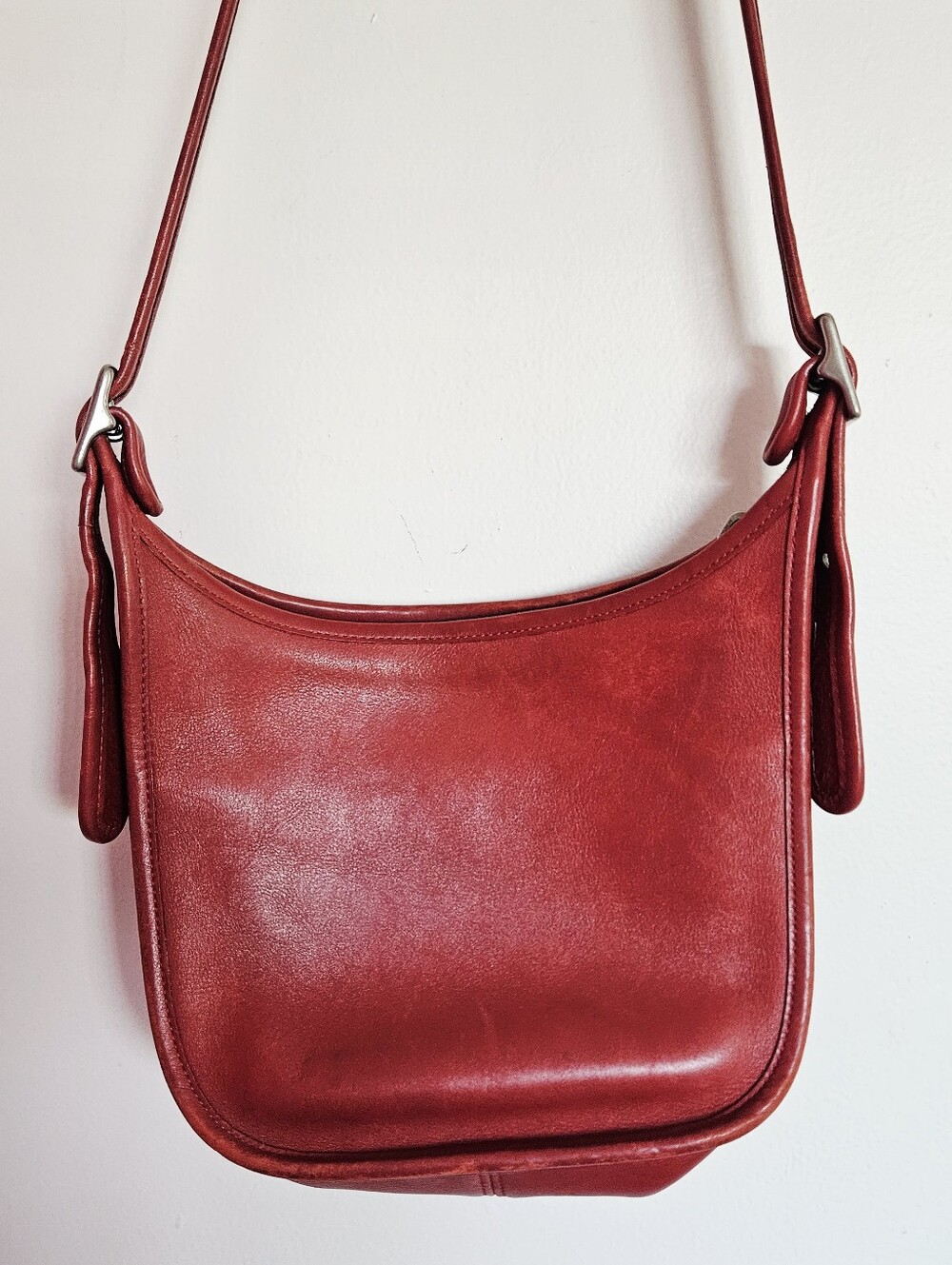 Coach Legacy Janice 9950 in Red Leather Brass Hardware